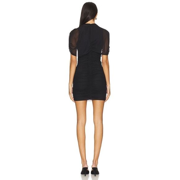 Amanda Uprichard Evianna Dress in Black Size XS $260 - Picture 3 of 9
